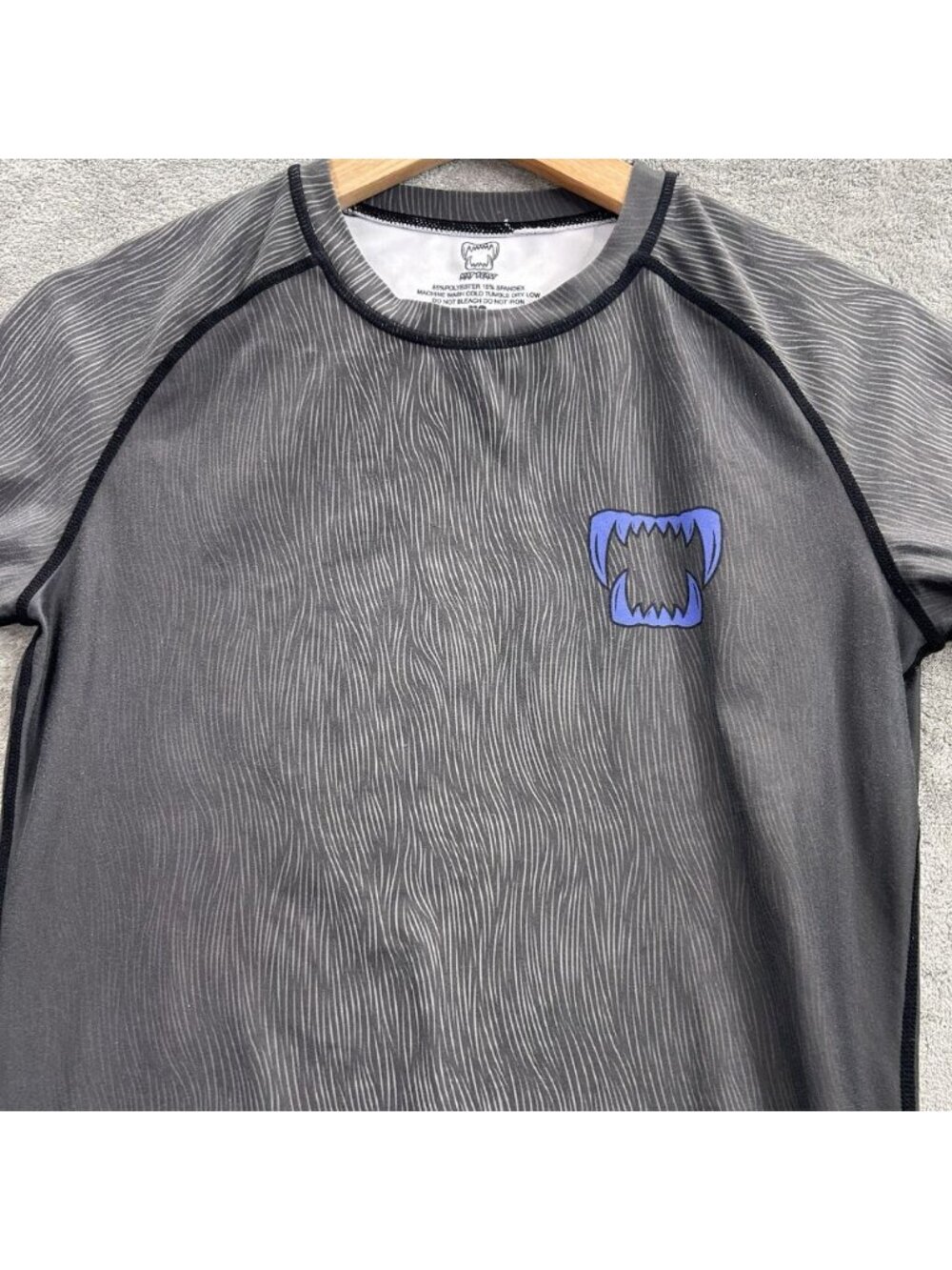 Mat Beast Shirt Mens XS Black Panther Short Sleeve Rashguard BJJ MMA Training - Picture 5 of 10